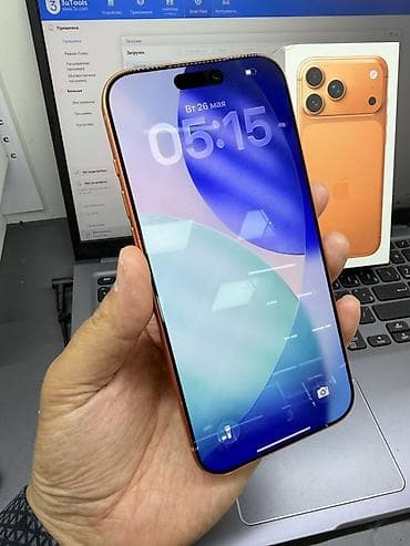ipone 6: IPhone 17 Pro Max, Б/у, 512 ГБ, Оранжевый, Коробка, 100 % — 3