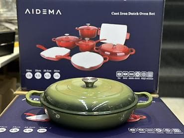 Кухонные принадлежности: Набор чугунной посуды AIDEMA — Cast Iron Dutch Oven Set. Состав и — 8
