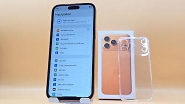 iphone osh: IPhone 17 Pro Max, Б/у, 1 ТБ, Золотой, Зарядное устройство, Защитное стекло, Чехол, 100 % — 6