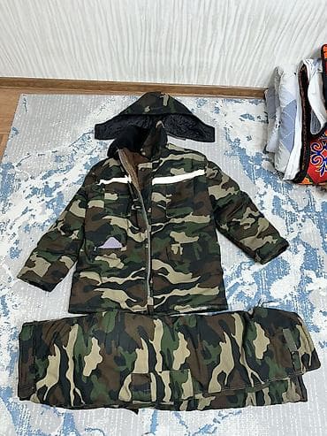 теплые вещи: Зимний утеплённый костюм «камыш/лес» (куртка + брюки) - Назначение — 3