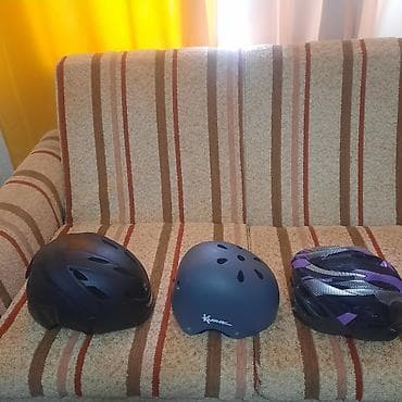Велошлемы — комплект из 3 штук 1) Шоссейный/городской шлем, матовый