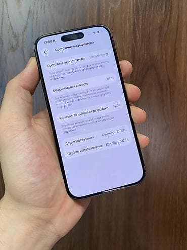 second tech: IPhone 15 Pro, Б/у, 256 ГБ, Blue Titanium, Защитное стекло, Чехол, 81 % — 4