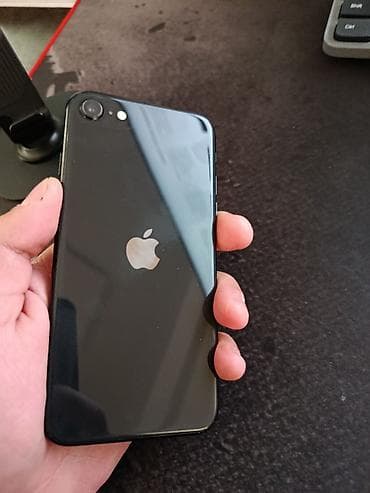 switch lite: IPhone SE 2020, Б/у, 64 ГБ, Black Titanium, Защитное стекло, Чехол, Коробка, 76 % — 3