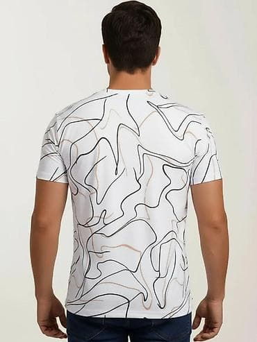 этно рубашка мужская: Мужская футболка с абстрактным принтом - Материал: 100% хлопок — 4