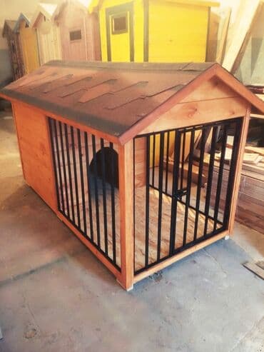 Вальер для собак. Домик для собак. Уличный туалет. Скамейка. Стеллаж