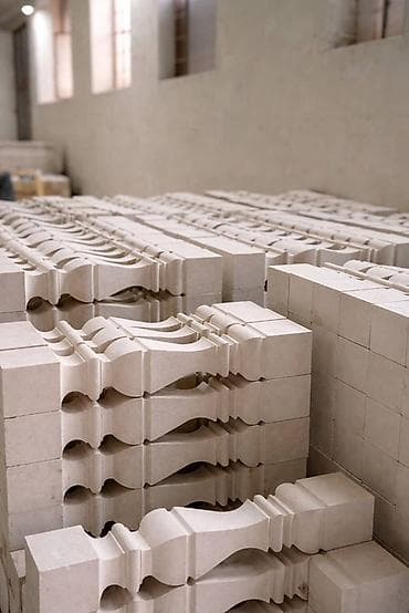 бабл шар: Готовая балясина, Материал: Сары-Таш, Для тапчана, Стиль: Квадратная, Новый — 6