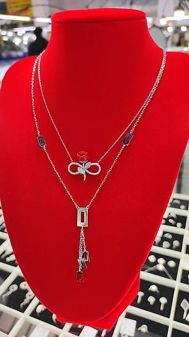 Серебряные колье: Серебряные колье, Проба 925, Женские, Новый, Без вставки — 2