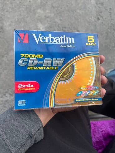 кастюм мишка: CD-RW verbatim 5 pack — 1