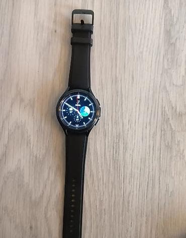 Умные часы Samsung Galaxy Watch4 Classic (чёрные) - Круглый