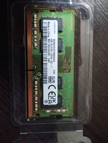 оперативная память для ноутбука: Оперативная память, Б/у, Samsung, 4 ГБ, DDR4, 3200 МГц, Для ноутбука — 1