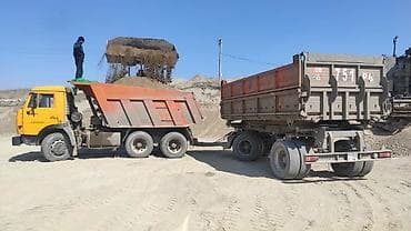 Услуги Доставка Камаз евро одиночка,или с прицепом. Доставка Песок