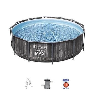 Бассейны: Каркасный бассейн Bestway Steel Pro MAX - Форма: круглый - Серия — 1