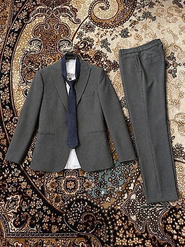 брюки в клетку: Мужской классический костюм-тройка Senator Slim Fit. Состав — 1