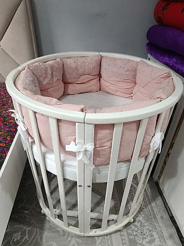 Детская кровать трансформер, Б/у, Другой тип, цвет - Белый