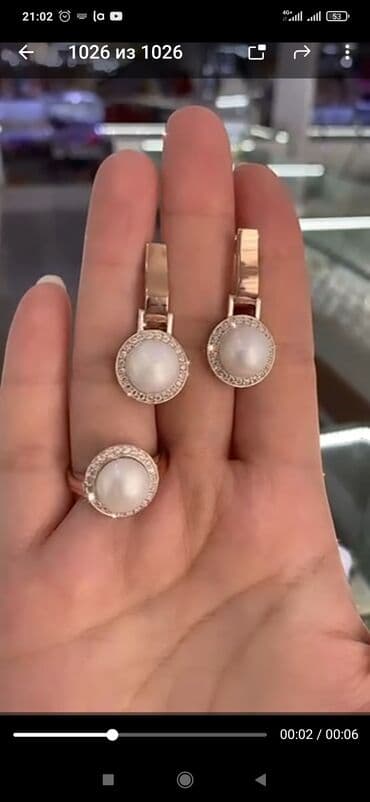 свадебные наборы ручной: Набор украшений, Проба 925, Женские, Новый — 1