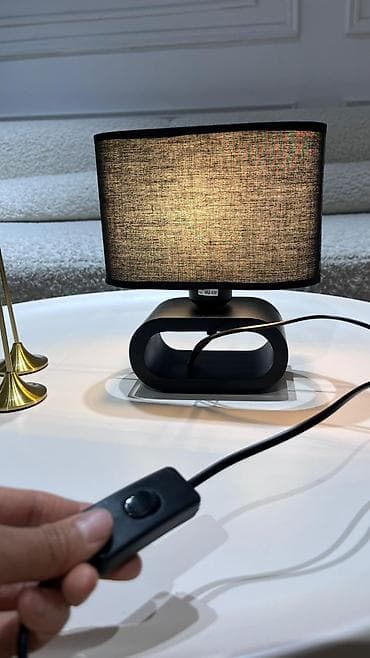 доска гладильная: Настольная лампа с абажуром из льна - Материалы: абажур из льняной — 2