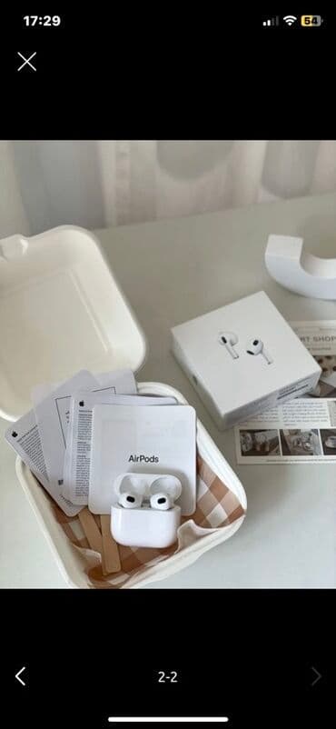 наушники с микрофоном для компьютера бишкек: Беспроводные наушники Apple AirPods 3. Комплектация на фото: зарядный — 1