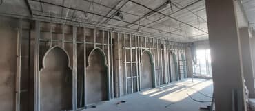 Монтаж ГКЛ Гипсакартонные работы под ключ шинотреки теневые профиля at lalafo.kg Монтаж ГКЛ Гипсакартонные работы под ключ шинотреки теневые профиля