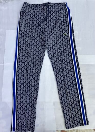 брендовые мужские спортивные костюмы из турции: Мужской спортивный костюм, S, M, L, Lacoste, Новый, цвет - Синий, Самовывоз — 5