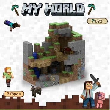 🧲 Магнитные кубики Minecraft 448 шт + 15 минифигурок - 3600 сом 375