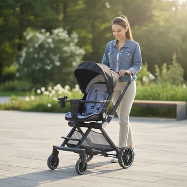 дождевик для коляски: Коляска, цвет - Черный, Б/у — 1