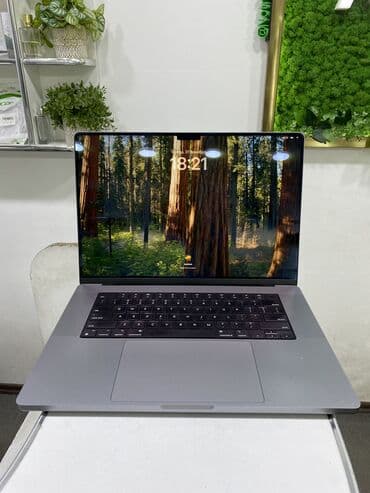 Ноутбук, Apple, 16 ГБ ОЗУ, Apple M1 Pro, 16 ", Б/у, Для несложных задач, память SSD