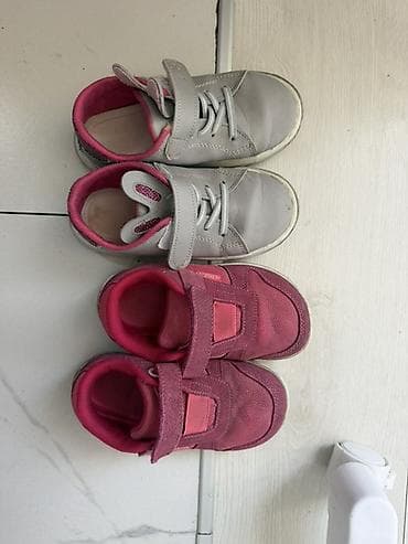 mini melissa: Детские кроссовки/кеды, 2 пары. 1) Розовые кроссовки Biomecanics: - — 5