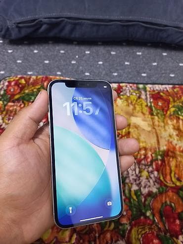 phone 12 pro max: IPhone 12 Pro, Б/у, 256 ГБ, Серебристый, Чехол, 81 % — 1