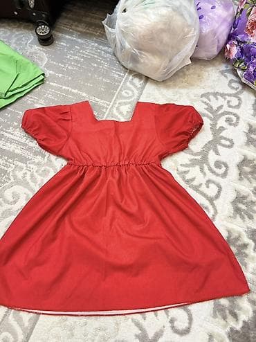 мурской одежда: Детское платье, цвет - Красный — 1