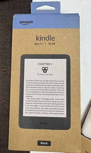 e book: Электронная книга, Amazon, Б/у, 6" - 7", Wi-Fi, цвет - Черный — 2