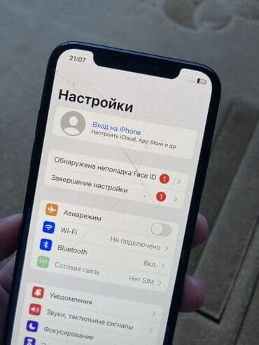 iphone x рассрочка: IPhone X, Б/у, 64 ГБ, Черный, Чехол, 60 % — 3