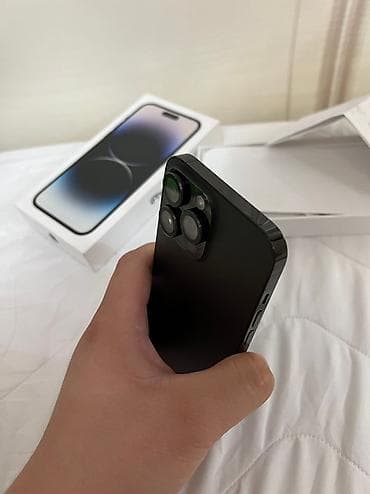 iphone 14 plus: IPhone 14 Pro Max, Б/у, 128 ГБ, Черный, Защитное стекло, Чехол, Кабель, 91 % — 3