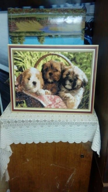 Уход и хранение одежды: Продам картину алмазная мозайка 50×40р цена 850сом отличный подарок — 2