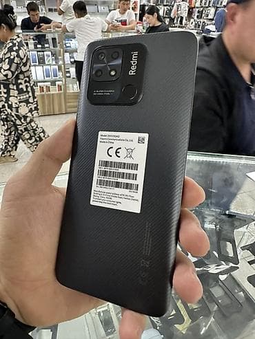 redni: Redmi, Redmi 10C, Б/у, 64 ГБ, цвет - Черный, 2 SIM — 2