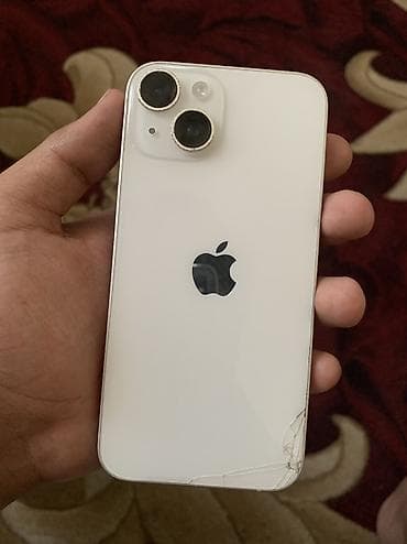 IPhone 14, Новый, 128 ГБ, Белый, Чехол, 76 %