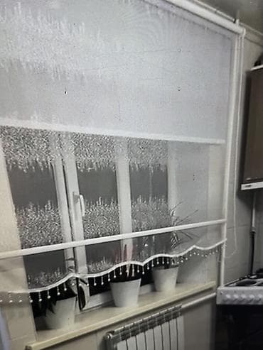 Тюль-сетка на кухонное окно - Полотно: светлая полупрозрачная сетка