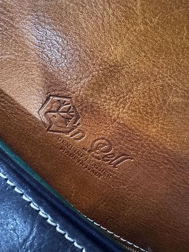 латок для золото: Сумка через плечо DPell (De Pell) из натуральной кожи, Made in Italy — 3