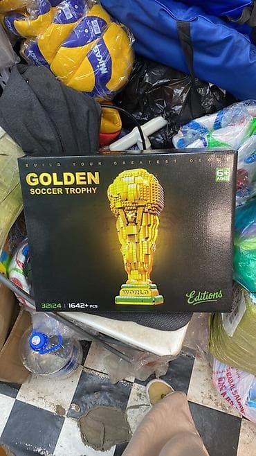 Детский мир: Конструктор “GOLDEN SOCCER TROPHY” - Тематика: золотой футбольный — 2