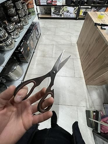 Посуда: Набор кухонных ножей HausRoland, 8 предметов, в деревянной подставке — 9