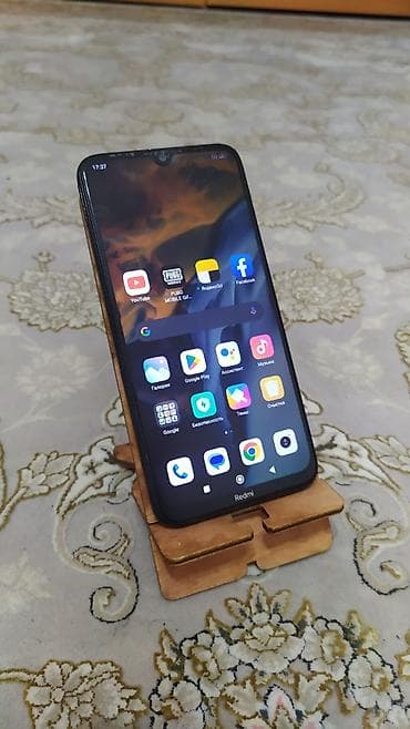 тилифо: Redmi, Redmi Note 8, Б/у, 64 ГБ, цвет - Черный, 2 SIM — 1