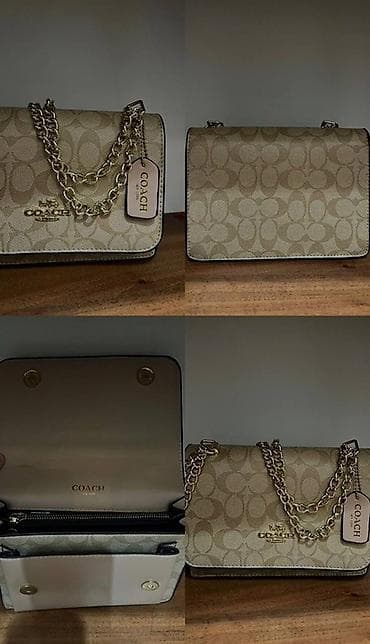 Сумкалар: Сумка Coach Материал: плотный покрытый текстиль/канва с фирменным — 2