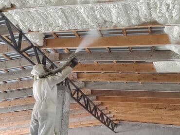 утепление домов фасадов: Утепление пеной Теплоизоляция ППУ Термоизоляция пенополиуретаном — 7