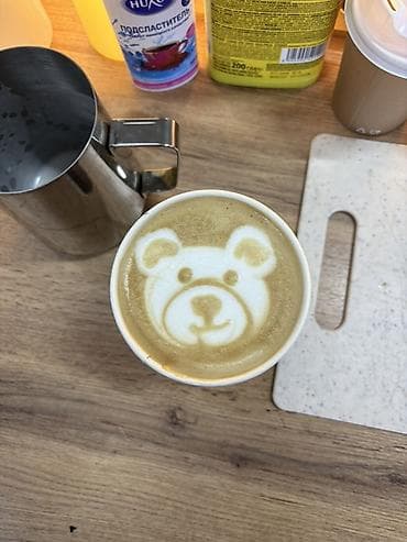 рамка а4 цена бишкек: Курсы по бариста - Авторские рисунки на кофе: сердечки, тюльпан — 3