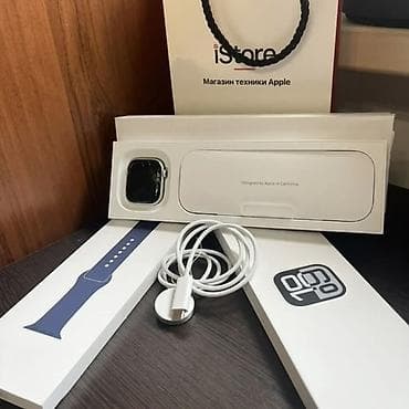 17 pro maks: Часы Apple Watch Series 10, 42 мм, серебристый цвет, с тёмно-синим — 2