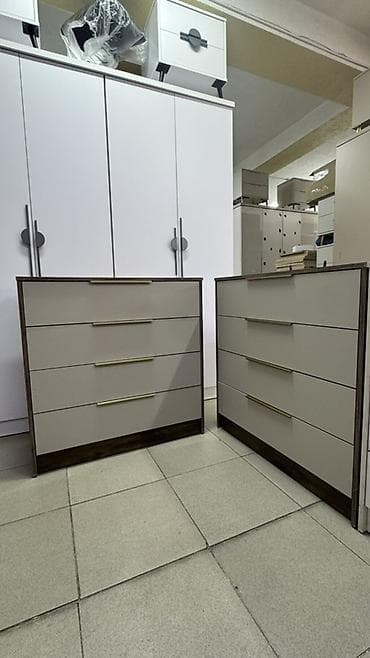 Комод для одежды, Без зеркала, ЛДСП, цвет - Серый at lalafo.kg Комод для одежды, Без зеркала, ЛДСП, цвет - Серый