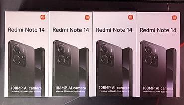 redmi 9s: Redmi, Redmi Note 14, Б/у, 128 ГБ, цвет - Черный, 2 SIM — 2