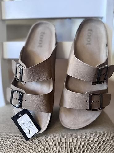 биркенштоки мужские: Босоножки, 40.5, 41, TOOT, Новый, цвет - Бежевый, Самовывоз — 1