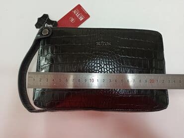 купить ремень кожаный мужской: Барсетка, Butun, Материал: Натуральная кожа, Застежка на молнии, Множество карманов, Оригинал, Новый — 3