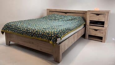 Спальные гарнитуры: Спальный гарнитур, Б/у, Двуспальная кровать, Шкаф, Комод, Россия, МДФ, Самовывоз, цвет - Коричневый — 4