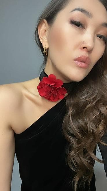 тунгуч 1: Текстильные броши-цветы ручной работы - Материал: атлас/сатин с — 3